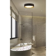Eglo Lighting Orme 20 Inch Flush Mount Ceiling Light Fixture, Black & Gold