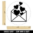 thumbnail image 2 of Envelope Full of Hearts Love Valentine's Day Self-Inking Rubber Stamp Ink Stamper - Dry Pad (No Ink) - Mini 1/2 Inch, 2 of 7