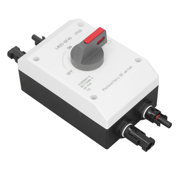 Photovoltaic Isolator Solar Switch, DC Disconnect Switch Insulated 1200V 32A IP66 Waterproof For Boat Basic