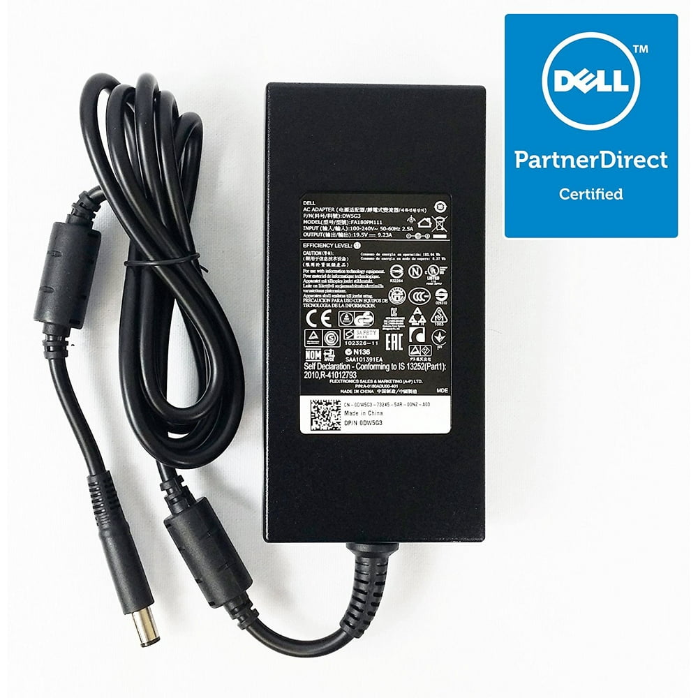 Genuine Dell 19.5V,9.23A 180W AC Power Adapter Charger for Dell Dell