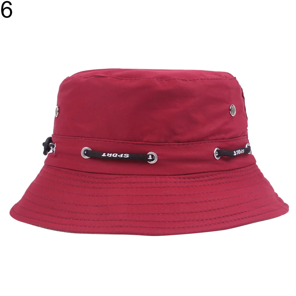 CDAR Solid Color Bucket Hat Unisex Outdoor Travel Fishing Men Women