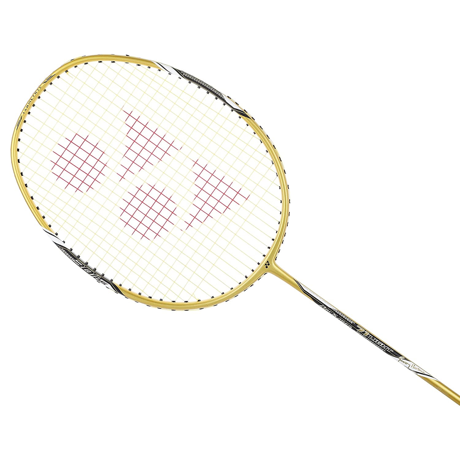 Yonex Arcsaber 71 Light Gold Badminton Raquet with free Full Cover (77 grams, 30 lbs Tension)