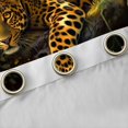 thumbnail image 4 of Feelyou Cheetah Leopard Black Out Curtains, Flower Leaves Curtains Pack of 2 (42x63 Each), 4 of 6