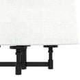 thumbnail image 4 of Hunter - Briargrove 4-light Matte Black, Large Chandelier, Dimmable, Transitional Style, Drum Shaped, for Bedrooms, Dining, Living Rooms - 19702, 4 of 7