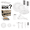 White with Silver, variant on Smarty Navy with Gold Rim Round Blossom Disposable Plastic Wedding Value Set (120 Guests)