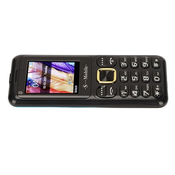 Teléfono W23 teclas grandes Soporte para teléfono celular 2G Grabadora Altavoz grande ultra delgado Botón grande para personas mayores para la vida diaria ANGGREK Otros