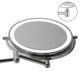 thumbnail image 2 of Seven inch wall mounted mirror LED 1x/10x magnification, Usb Touch screen, 360 degrees, 2 of 5