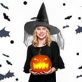thumbnail image 2 of Sombrero de bruja negro JUSTOTRY para Fiesta de Disfraces y Halloween, 2 of 3