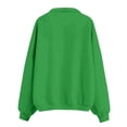 thumbnail image 3 of Womens Zip Up Sweatshirt Casual Jacket Drop Shoulder Long Sleeve Solid Color Fall Winter Fashion Top with Front Pockets Green M, 3 of 4