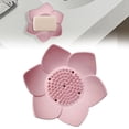 thumbnail image 3 of 1 Pcs Soap Draining Tray Dish, Flexible Non-Slip Silicone Soap Dish,Lotus Flowers Soap Dish with Drain for Kitchen Bathroom Shower Bathtub Counter, 3 of 9