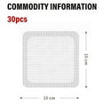 thumbnail image 5 of 50 Pcs Disposable Hair Catcher Shower Drain Mesh Stickers, 4 Inch Square Shower Floor Drain Mesh Filter Sink Strainer Stickers 30 Packs For Bathroom, Kitchen, Sink, Drain - Quantity:30 Pieces;, 5 of 6