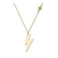 thumbnail image 1 of Lightning Bolt Charm Necklace with Gemstone, 1 of 6