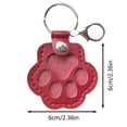 thumbnail image 2 of BKER Pet Memorial Keychain Keepsake Handmade Leather Pet Hair Holder For Decorating Home Living Room, 2 of 3