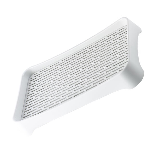 BRIGHTFUFU Drainer Tray 1Pack Double Layer Design Draining Tray For Food Containers White PP Home Users