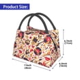 thumbnail image 2 of Disketp gold Skull Guitar record Insulated Bags, Insulated Cooler Bag Totes for Lunch Beach Camping, 2 of 6