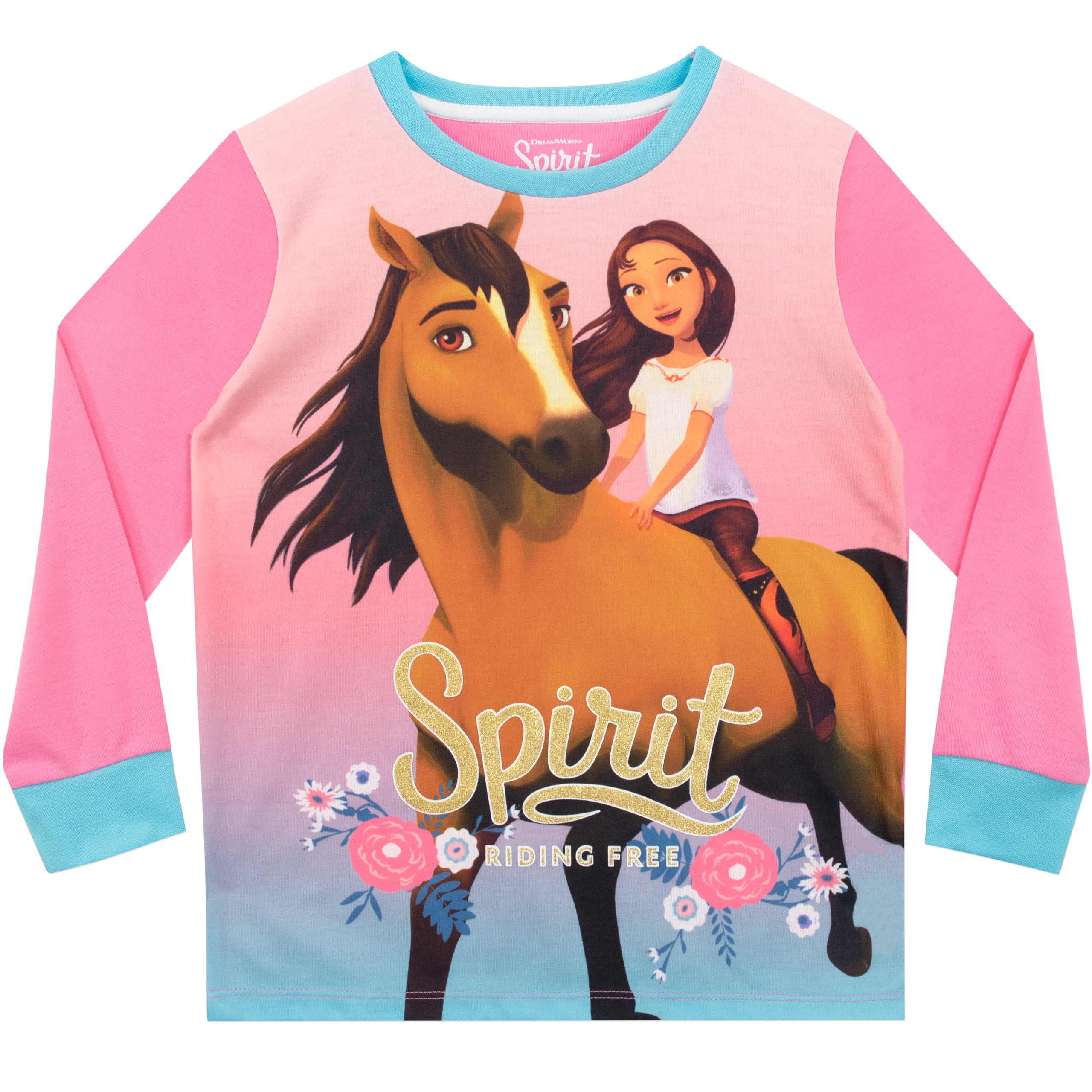 Spirit Girls Long Sleeve and Leg Pajamas Sizes 3T 10 Walmart