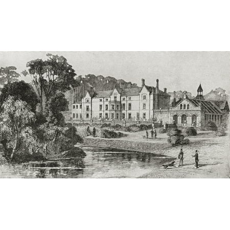 Sandringham House Sandringham Norfolk England in 1862 From Edward VII His Life and Times published 1910 Canvas Art - Ken Welsh Design Pics (18 x 10)