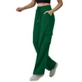 thumbnail image 4 of Magroz Women's High Waisted Sweatpants Flowy Straight Leg Sweatpants Wide Leg Stretch Joggers Baggy Pull On Bottoms Pants for Petite Women Workout Sweatpants, 4 of 7