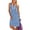 Blue White Flower, variant on Anyjoin Women's Casual Summer Tank Dress Sleeveless Pleated Sun Dresses with Pockets