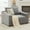 Gray, variant on JULY'S SONG 47" W Accent Chair and A Half, Modern Oversized Reading Chair for Bedroom Room, Linen Fabric Living Room Chairs in Extra Wide Seat, Comfy Chair with Washable Covers,Oatmeal
