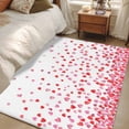 thumbnail image 4 of Area Rug for Living Room, Pink Valentine's Day Non-Slip Indoor Large Carpet for Bedroom/Dining Room, Love Heart Washable Low-Profile Rectangle Floor Mat Runner Rugs - 2.7 x 5 Ft, 4 of 8