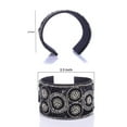 thumbnail image 6 of Handcrafted Black Glass Seed Bead Adjustable Cuff Bangle Bracelet for Women Jewelry Birthday Christmas Gifts for Women, 6 of 9
