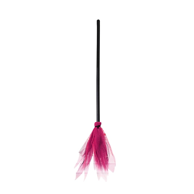 Xihbxyly Escoba Voladora de Bruja, Accesorio Decorativo de Halloween, Accesorio de Baile Espeluznante, Disfraz de Fiesta Único, Ambiente Festivo, Material de Tronco y Malla, Peso de 130 G, 1 Juego