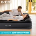 thumbnail image 3 of Intex 64147ED Dura Beam Pillow Rest Standard Classic Air Bed Soft Top Inflatable Blow Up Mattress, Full, 3 of 8