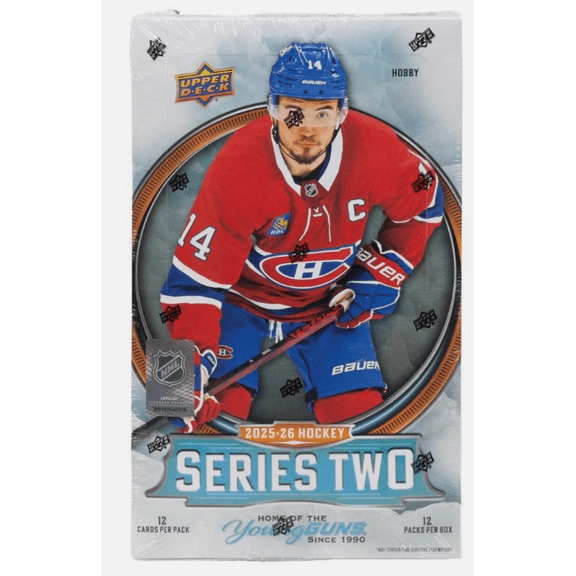 Collectible 2025-26 NHL UPPER DECK SERIES 2 Hockey Factory Sealed Hobby Box 144 Cards