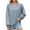 Light Blue, variant on Women Casual Long Sleeve V Neck Sweatshirt Loose Fit Pullover Top Soft Comfortable Blouse Light Blue M