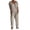 Khaki, variant on Harem Jumpsuits For Women Casual V Neck Short Sleeve Romper Baggy Loose Fit Wide Leg Overalls with Pockets One Piece Onesie