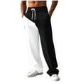 thumbnail image 2 of KIHOUT Men's Lightweight Sweatpants Drawstring Sweat Pants for Men Straight Leg Gym Sweatpants Lounge Pants with Pockets, 2 of 6
