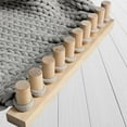 thumbnail image 6 of Weaving Loom Chunky Blanket Loom Wooden Frame Durable Wood Material for Adults Beginners DIY Lovers, 6 of 9