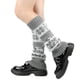 thumbnail image 4 of Thickened Christmas Socks With Snowflake Deer Patterns Winter Warm Ankle Cuffs Cozy Knitted Leg Warmers Stacking Socks And Woolen Sock Covers For Fall Winter, 4 of 6