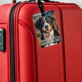thumbnail image 5 of I Love My Greater Swiss Mountain Dog Heart Faux Leather Travel Luggage Tag, 5 of 7