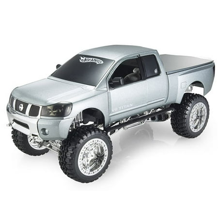 1:20 Scale Hot Wheels Dropstars Urban Assault Vehicle: Die-Cast Nissan Titan, Silver