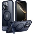 thumbnail image 1 of Temdan Magnetic Compatible with iPhone 16 Pro Max Case, [Built-in Invisible Kickstand][Compatible with MagSafe] [Military Grade Shockproof] Slim Thin Phone Case for iPhone 16 Pro Max 6.9" ,Blue, 1 of 5