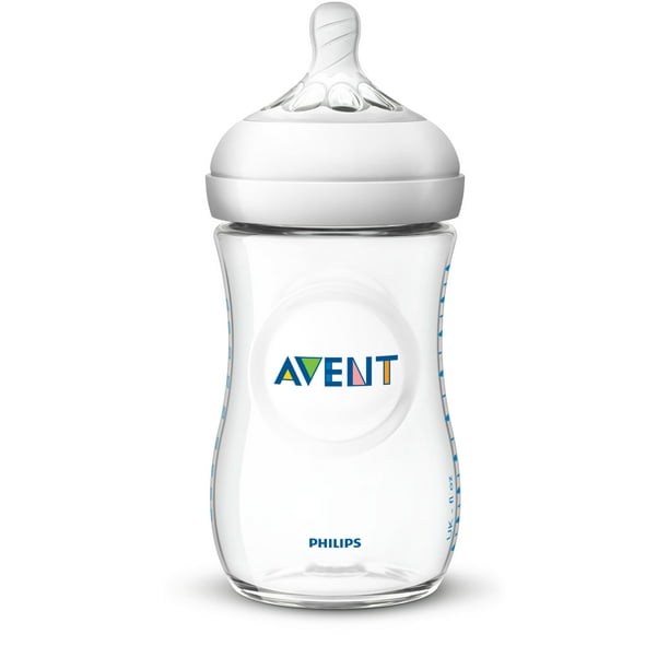 wiel Geneeskunde vloeistof Philips Avent Natural Baby Bottle, Clear, 9oz, 1pk, SCF013/17 - Walmart.com
