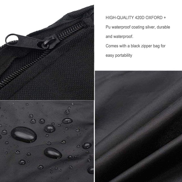 420D Oxford Cloth Boat Outboard Motor Cover Dustproof Universal Washable Yacht Replacement Engine Protector with Storage Bag 20-30HP