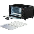 Mainstays 4 Slice Black Toaster Oven with DishwasherSafe Rack & Pan, 3
