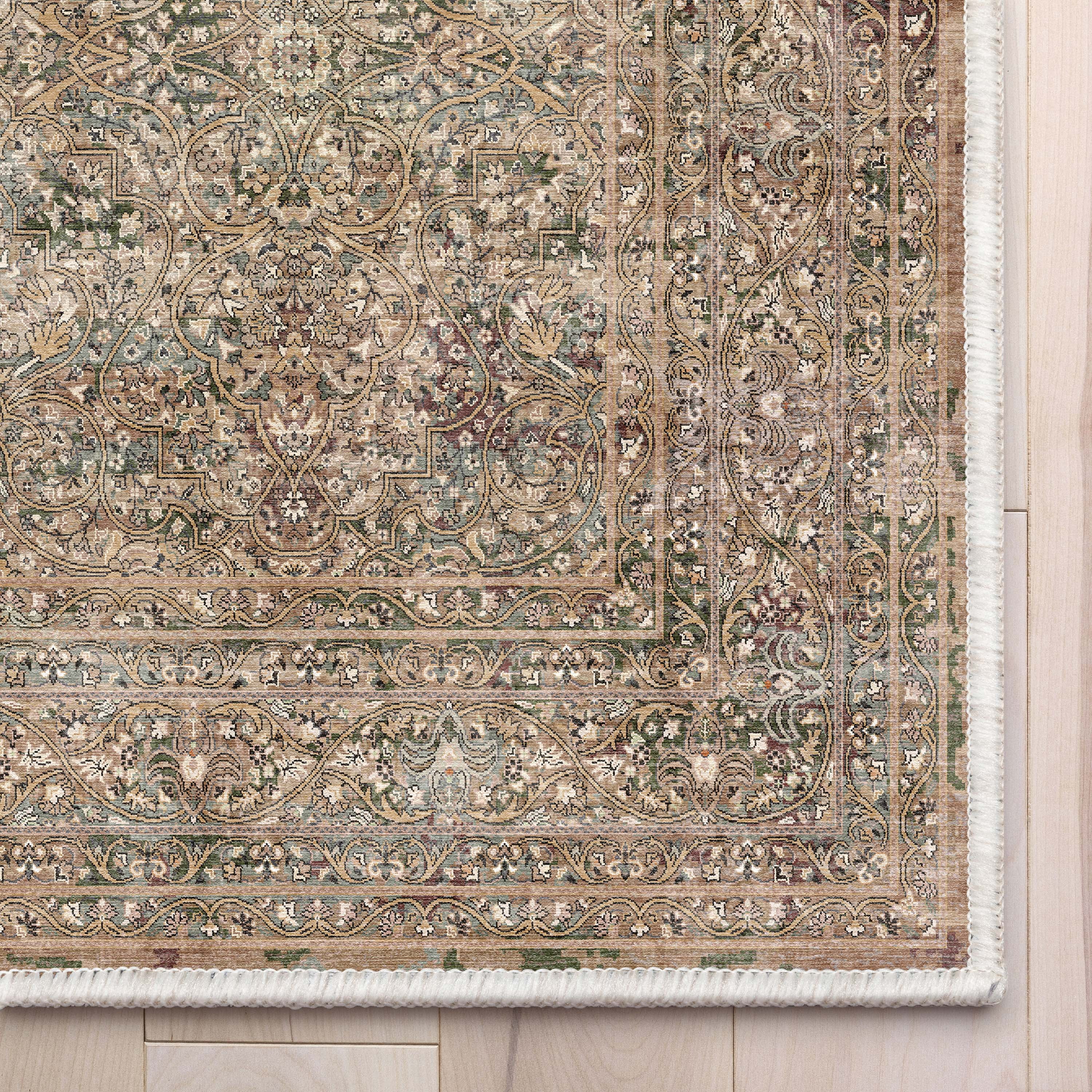 Well Woven Asha Juliette Vintage Oriental Beige Flat-Weave 2' x 3' Area Rug