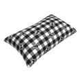 thumbnail image 3 of Kll Anchor Black Tartan Plaid Pillow Covers Envelope Closure,Super Soft And Cozy Fuzzy Fleece Pillow Case Cover 16"X24", 3 of 9