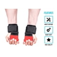 thumbnail image 2 of RIMSports Gym Weight Lifting Hooks Grips with Deadlift Wrist Straps, 2 of 6