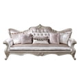 thumbnail image 2 of Kerra Sofa with Accent Pillows, Beige Fleur De Lis Velveteen 97 Inch, 2 of 6