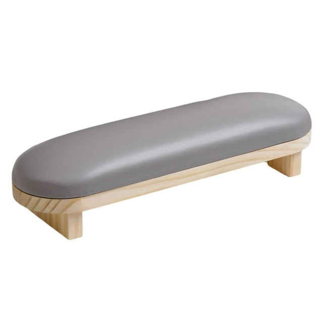 Reposabrazos de uñas PU Sunnimix Soporte de Almohada Lavable para manicura Corto gris