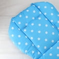 thumbnail image 4 of Asiento de cochecito infantil para bebé, cojín para silla de paseo, alfombrilla de algodón, punto blanco, azul Ehuebsd Libre de BPA, 4 of 7