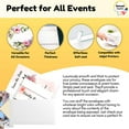 thumbnail image 4 of Sensei Supplies Self Sealing Invitation Envelopes 5x7 for Wedding Baby Shower Graduation, White 110-Pack, 4 of 7