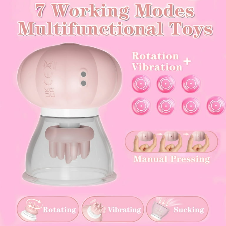 Xbonp Adult Toys for Women 7 Modes Sucking Rotation Vibration, Nipple Toys,  Sex Toys for Women