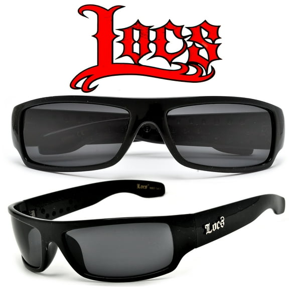 Locs OG Lowrider Dark Gangster Sunglasses, Black, Men's