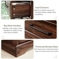 thumbnail image 4 of ACCOHOHO 7 Drawer Dresser for Bedroom, Farmhouse Rustic Wood Dresser Chest of Wide Drawers for Living Room, Brown, 4 of 6